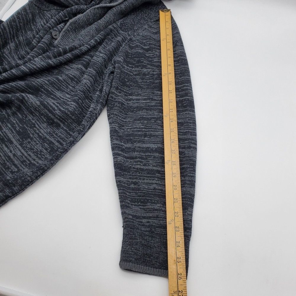 Carbon 2 Cobalt Offset Button Sweater Size Xl - image 8